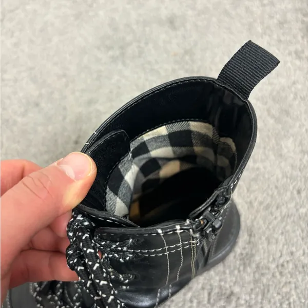 ASOS Black combat lace up‎ boots - Image 8