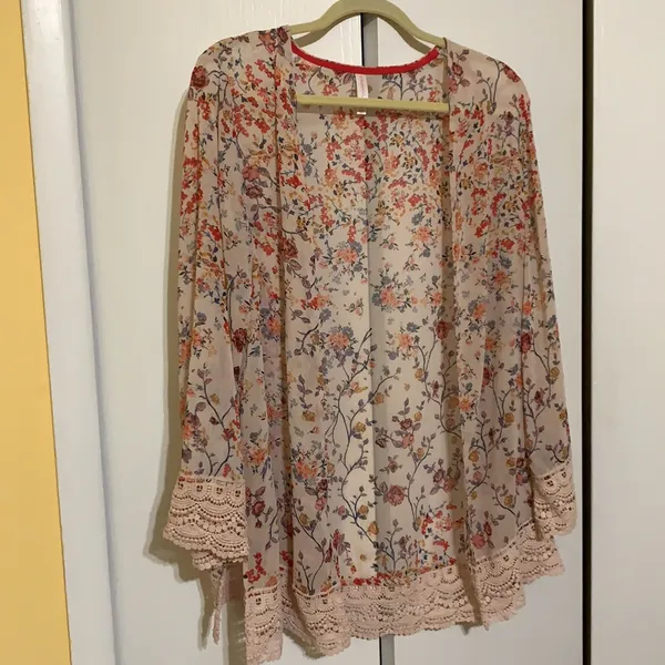 Floral sheer cardigan Size M - Image 2