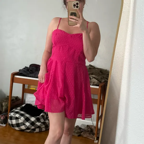 Bright Pink Flowy Romper Size L - Image 7