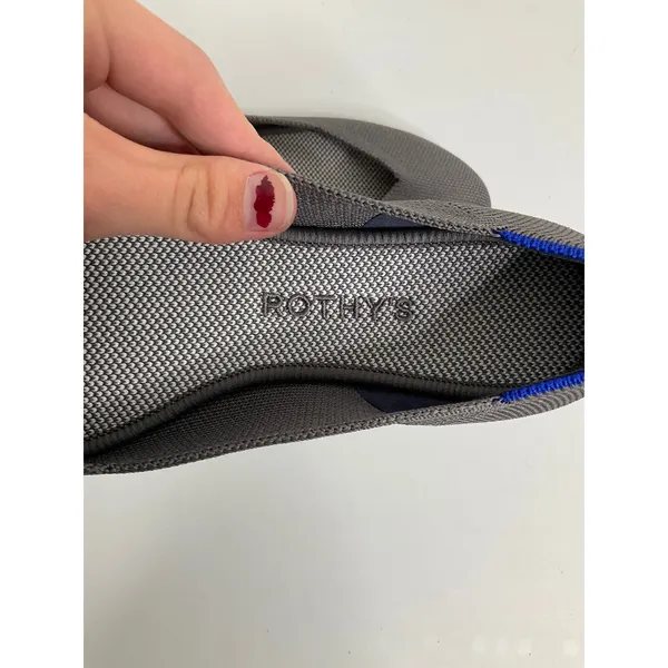 Rothys The Flat Charcoal‎ Grey Knit Round Toe Ballet Flats Size 6 - Image 8