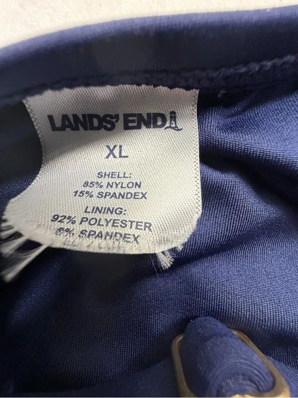Lands’ End‎ Navy Swim Dress One Piece Tummy Control Swimsuit XL - Image 2