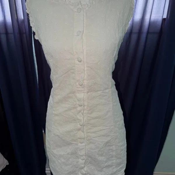 For Love & Lemons Women's Susie Eyelet Mini Dress Size Large NWOT - Image 2