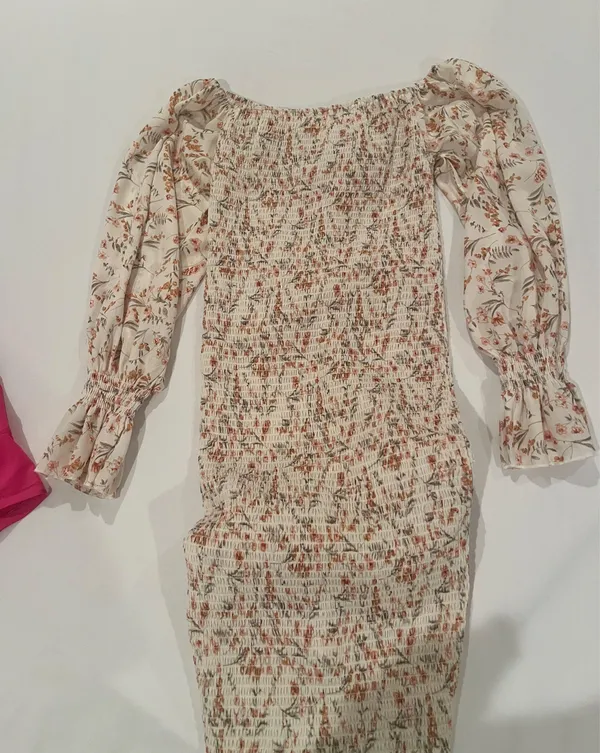 Ruched floral bodycon dress - Image 4