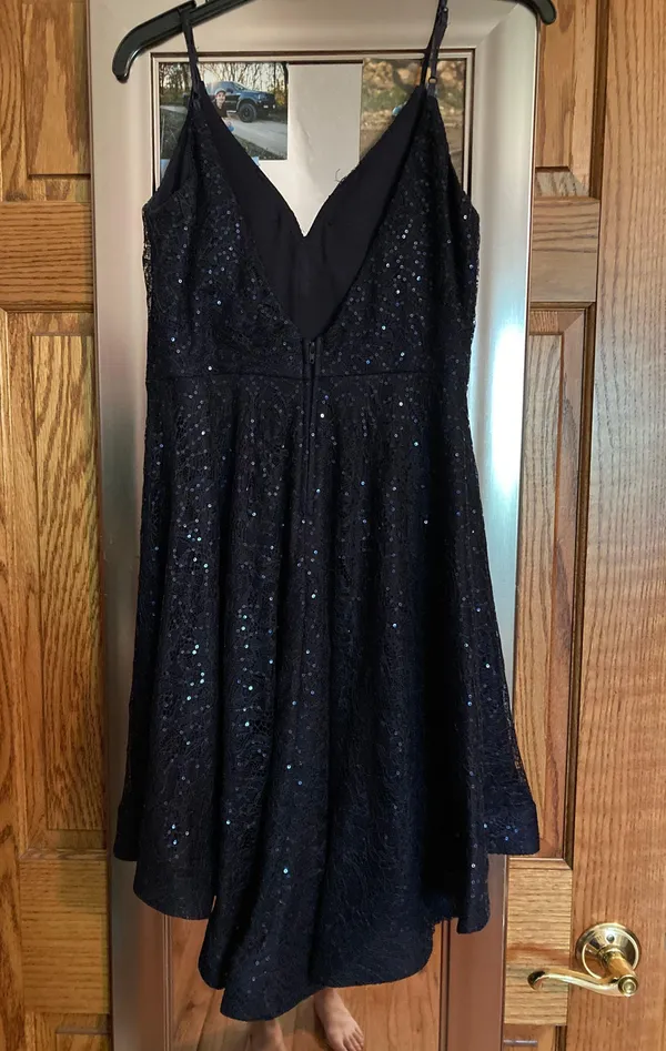 B. Smart Blue Homecoming Dress - Image 2