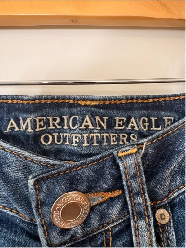 American Eagle Super Stretch Jegging Jean Women 2R Blue Skinny Mid Rise 29 Denim - Image 3
