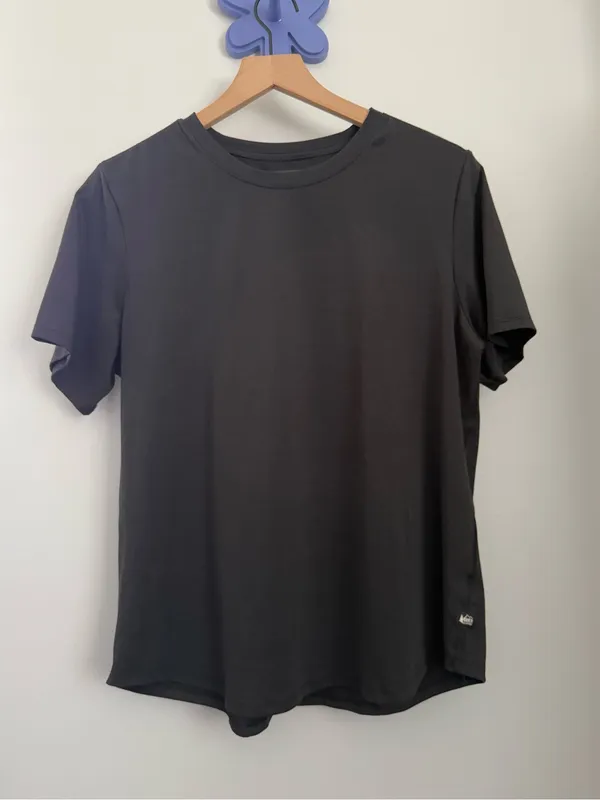 Rei Coop Women’s Large Short Sleeve Tee Crew Relaxed Boxy Fit Outdoor Hike Trail - Image 2
