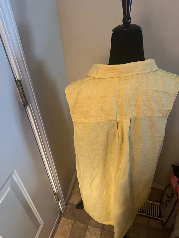 Tahari Linen Dress Sleeveless 2X - Image 4