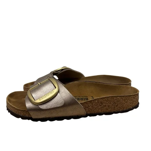 Birkenstock Madrid Birko-Flor Copper Metallic Leather Sandals 5‎ - Image 4