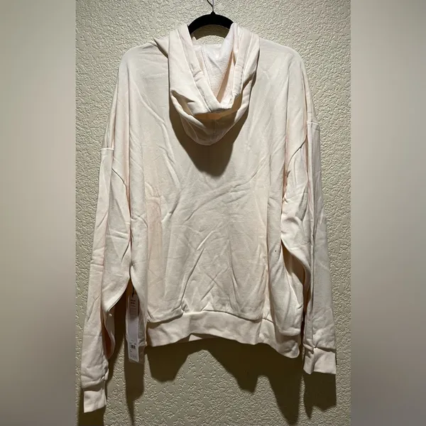 Alo Yoga NWT Accolade Hoodie Sweatshirt Ivory Color Size XL - Image 5