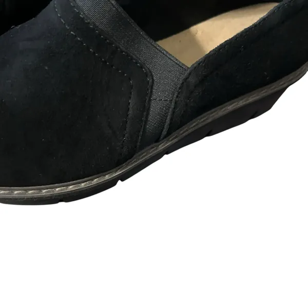 Clarks Women's Collection Airabell Mid Shoes Wedge Black Suede Size 7.5M - Image 6