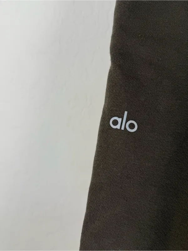 ALO Yoga Courtside tearaway snap pants espresso brown wide leg sweatpants - Image 9