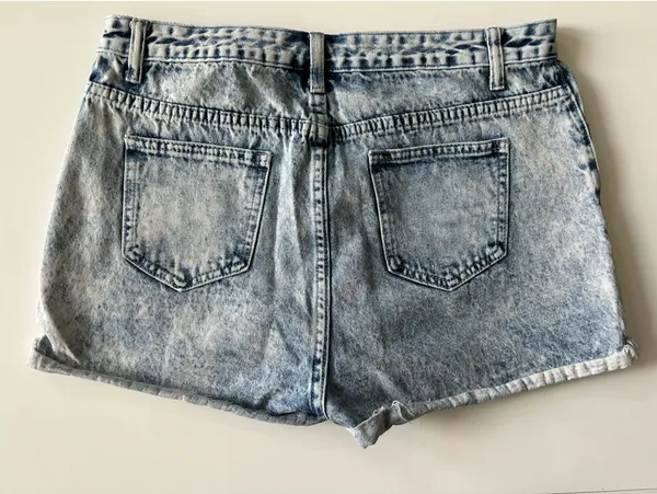 High-Waisted Jean Shorts - Image 4