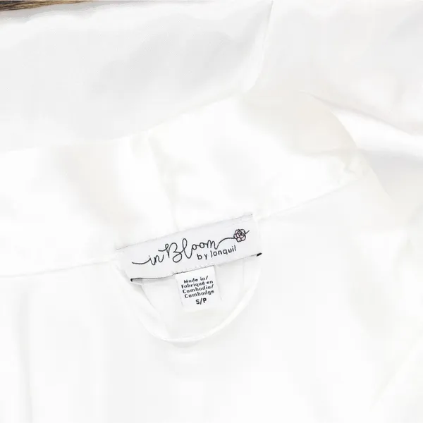 In Bloom By Jonquil Womens Satin The Bride Wrap Robe HER030 White S - Image 4
