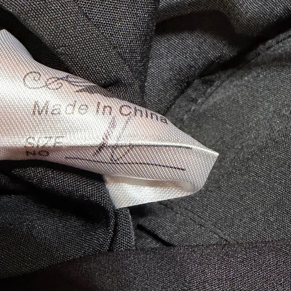 Witness‎ of Love Black High Neck Open Back Maxi Dress Long Sleeve Slit Size XL - Image 7