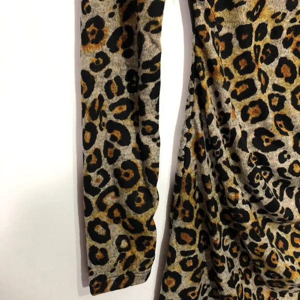 Francesca's June & Ivy Tammy Ruched Leopard Luxe Mini Dress Medium Night‎ Out - Image 6