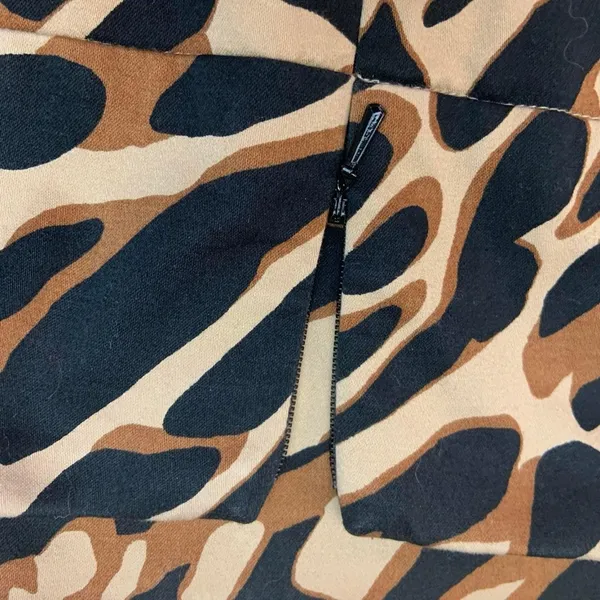 Express Design Studion Leopard Print Pencil Skirt 2 Vintage Y2K Workwear Mini - Image 6