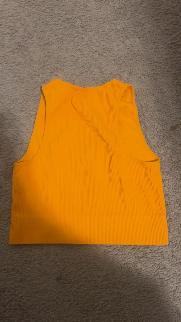 Garage Tank Cropped Orange  - Image 2