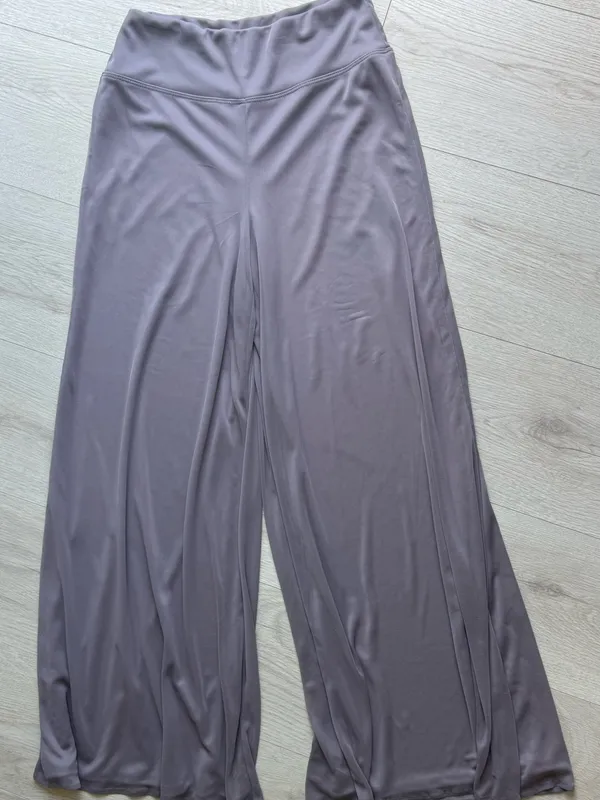 MSK Gray Sheer Palazzo Wide - Image 3