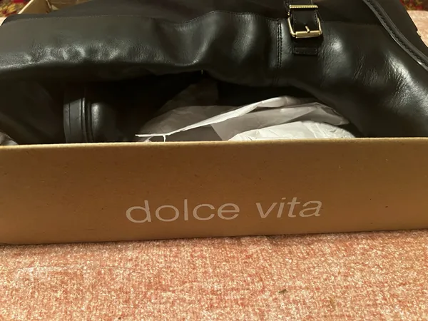 Dolce Vita black leather knee - Image 3