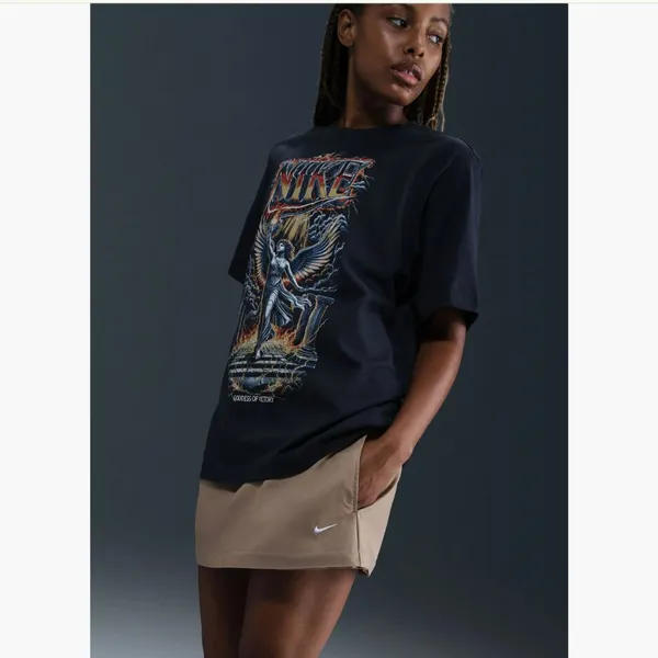 NWT Nike Goddess of Victory Graphic Tee Black Super Oversized Winged Nike Angel - Image 3