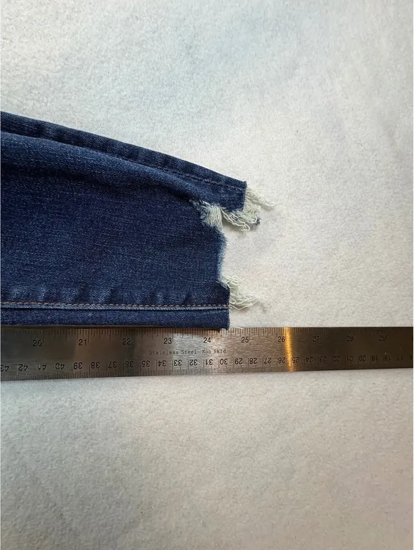 American Eagle Hi-Rise Jegging 00 X-Short Distressed Next Level Stretch Jeans - Image 5