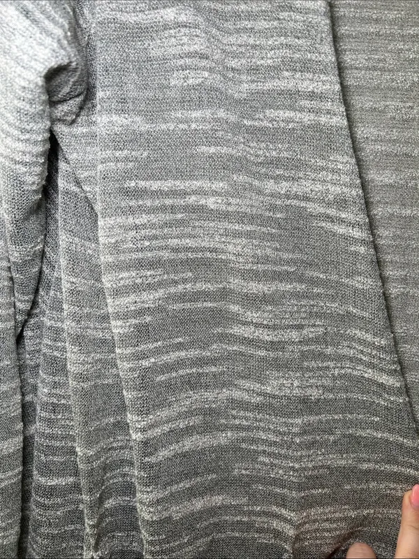 LuLaRoe Gray & White Marled Duster Cardigan - Image 2