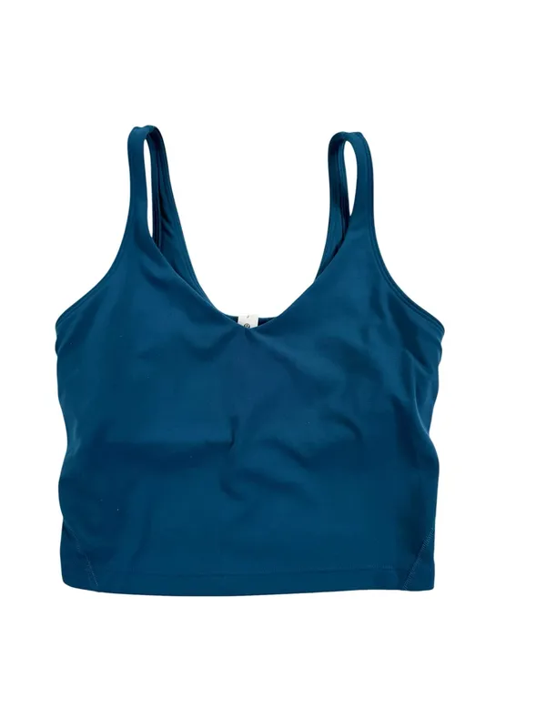 Lululemon Align Cropped Tank Blue Borealis Size 2 - Image 4