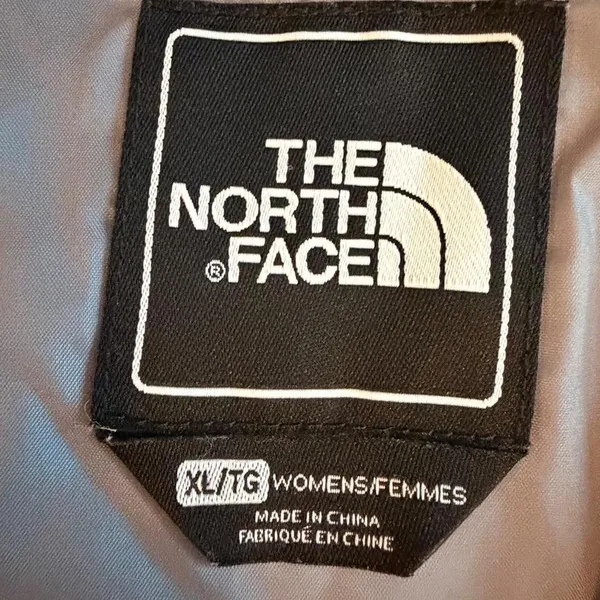 The North Face Women XL Gray Nylon Belted Double Breasted Trench Coat - Image 3