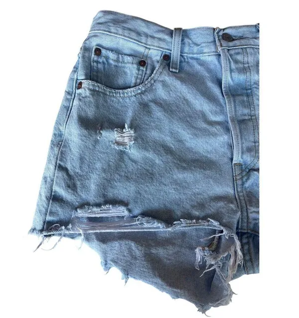 Levi's Premium 501 Denim Shorts 29 - Image 3