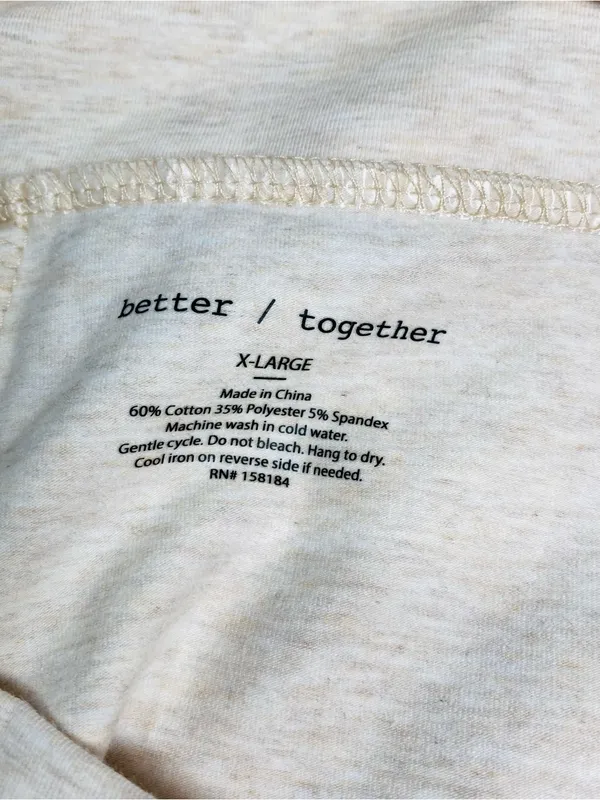 NEW BETTER TOGETHER Beige Flare Yoga Pants Size XL - Image 5