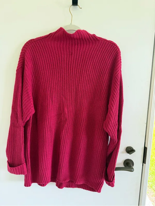 American Eagle oversize knit mock neck sweater fall back to school holidays - Image 2