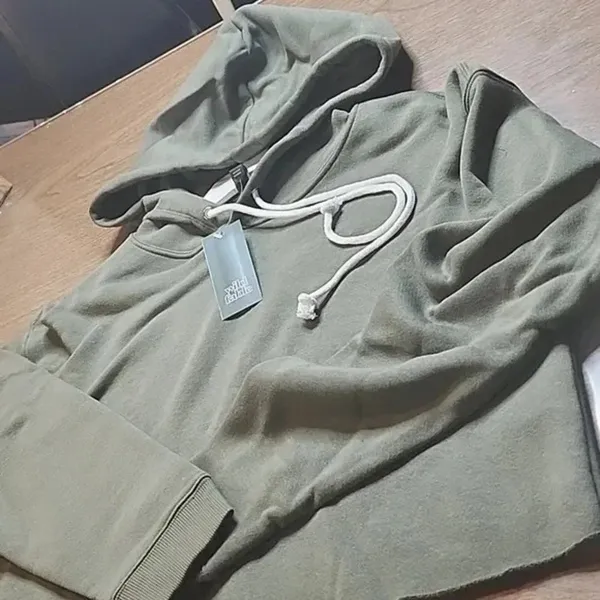 Wild Fable Cropped Hoodie,‎ Olive Green, Womens Size Large, NEW - Image 2
