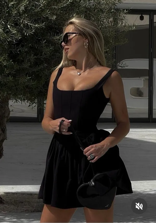 Zara dress mini corset inspired ruffled balloon bodycon summer cocktail wedding - Image 12