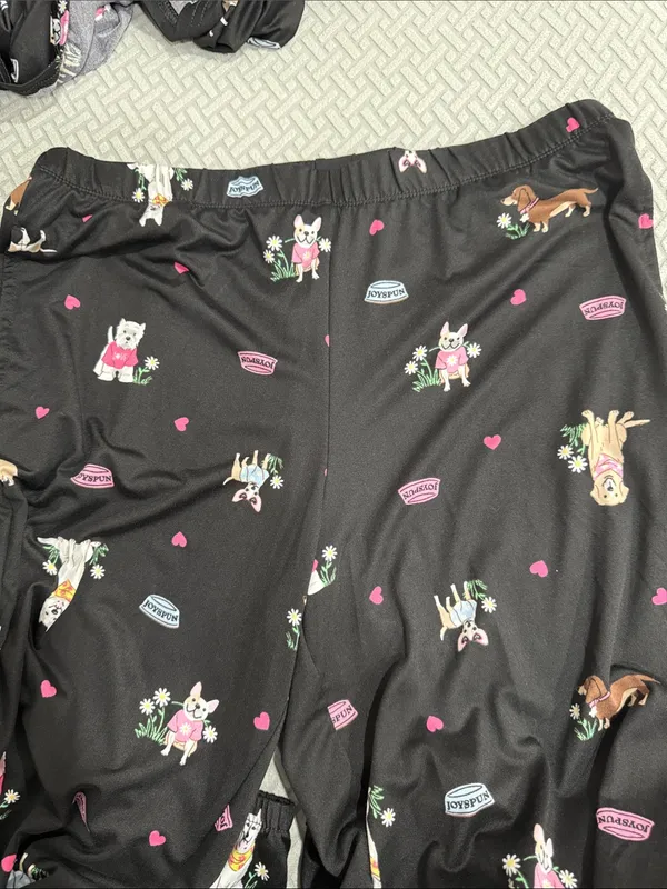 Joyspun Women’s Dog Print Cute Short Sleeve 2 PC Pajama Set Small NWT - Image 12