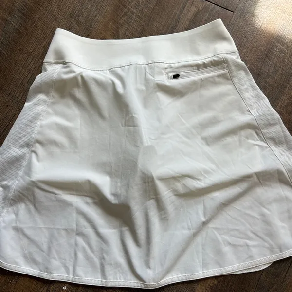 Puma Womens White Athletic Skort Tennis‎ Golf Skirt Mesh Trim Small - Image 3