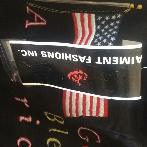 FINAL MARKDOWN NWT "God Bless America" Overalls large - Image 4