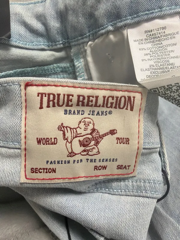 NWT True Religion Joey Mid Rise Flare Jeans Light Wash Size W29 🩵 - Image 13