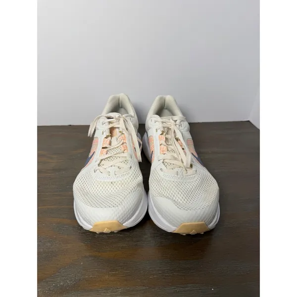 Nike Run Swift 2 Women's Size 8 White Peach Navy Running Shoes - Image 7