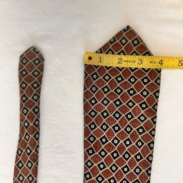Geoffrey Beene Tie Geometric Multicolor Silk Necktie Classic USA Made Office - Image 9