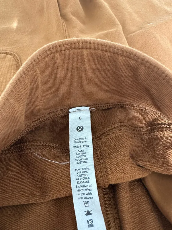 Lululemon LA Wide Leg Super-High- Rise Pant Copper Brown 8 - Image 4