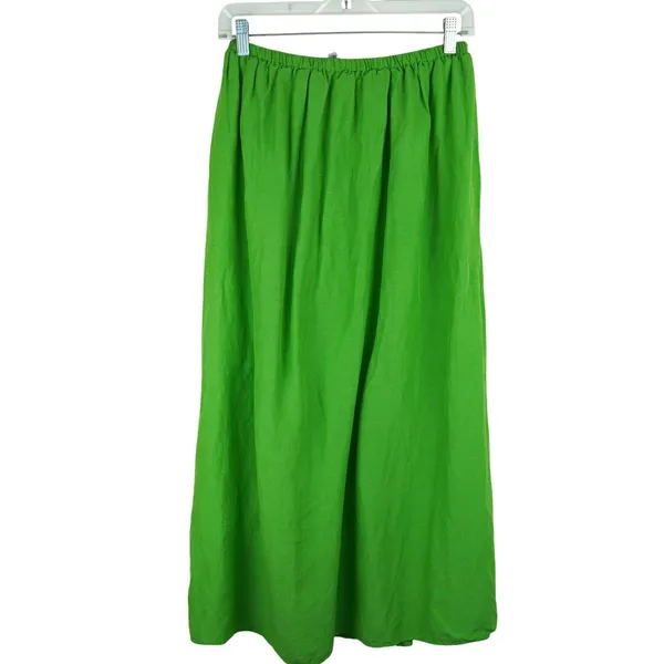 Stockholm‎ Atelier X Other Stories Women Green A-Line Midi Skirt Size 4 - Image 2