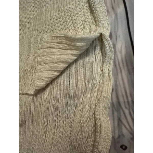 Altard State Cream Criss-Cross V-Neck Sweater Size S EUC - Image 7