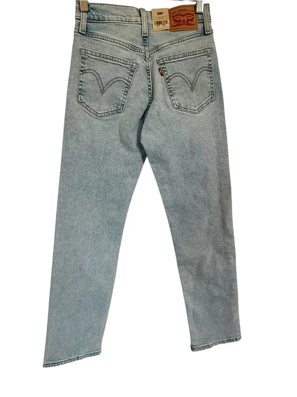 Levi’s NWT Wedgie Straight Jeans Women’s 25x28 Light Wash High Rise Denim - Image 4