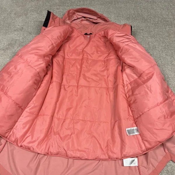 Adidas MyShelter Parka Rain.RDY Womens Large Jacket 4 In 1 Coat Hazy Rose Pink - Image 9