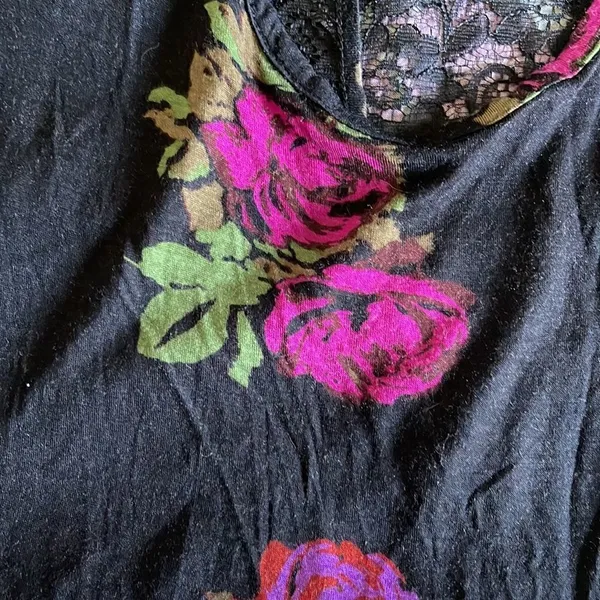 ‎Kirra XS Top. Black Floral - Image 5