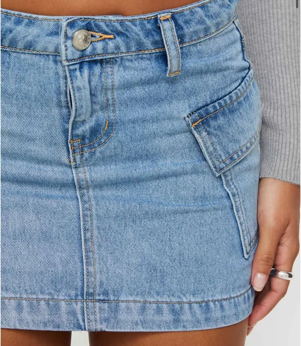 Princess Polly Denim Skirt Mini - Image 2