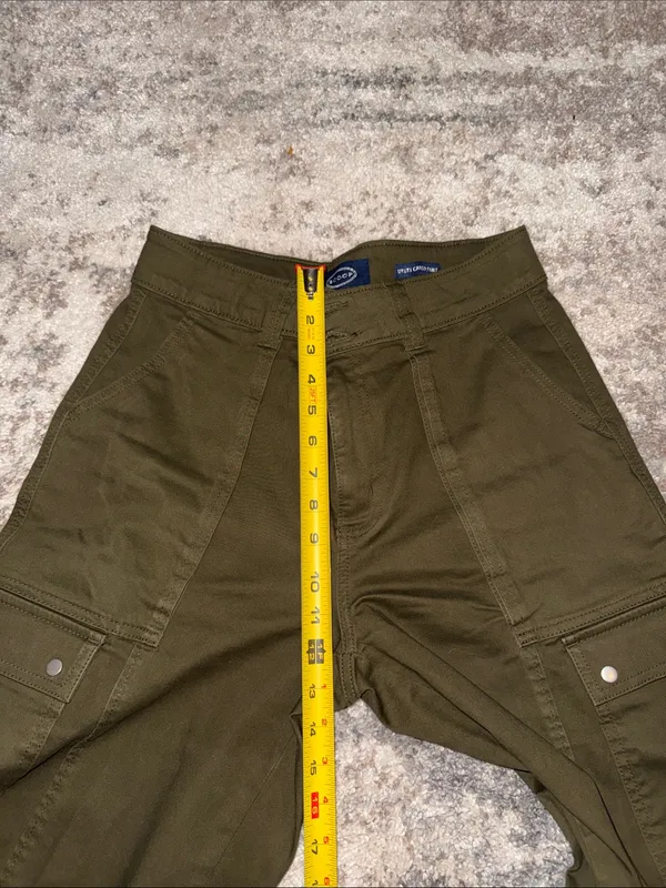 Dickies Olive Green Wide-Leg Cargo Trousers - Image 4