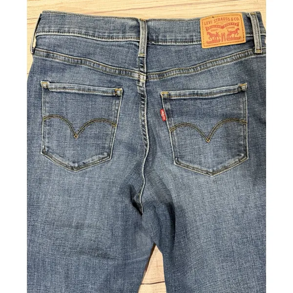 Levis Jeans Women's 311 Shaping Skinny Medium Wash Blue Denim Stretch Casual 28 - Image 5