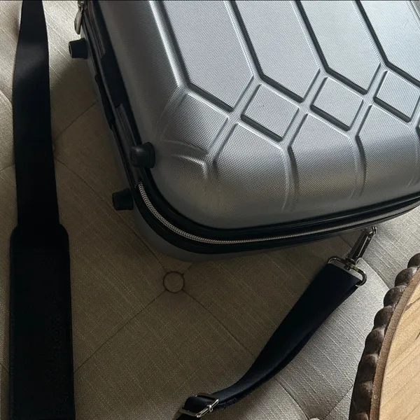 Aimee Kestenberg Grey Mini Hard-case Travel Luggage Bag - Image 9