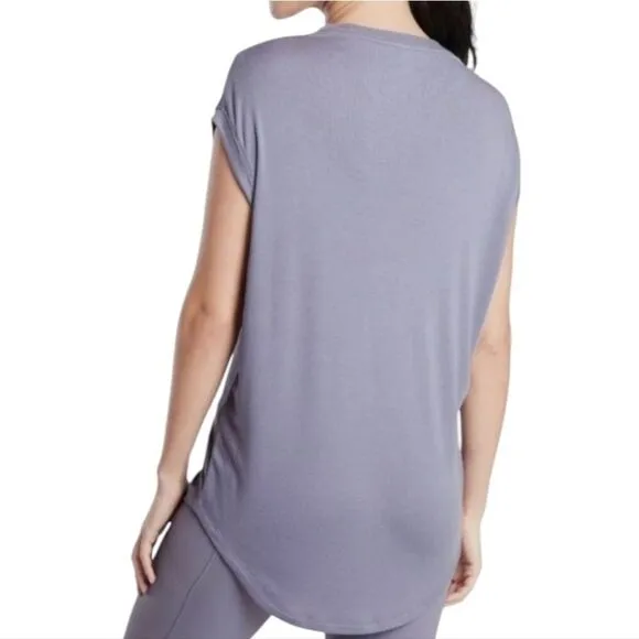 Athleta‎ Cloudlight Rib Stratus Tee Lavender Purple Sleeveless Ribbed Women's S - Image 3